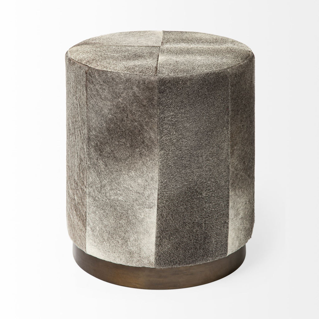 Mercana Zahavi 20" x 20" x 24" Leather Ottoman