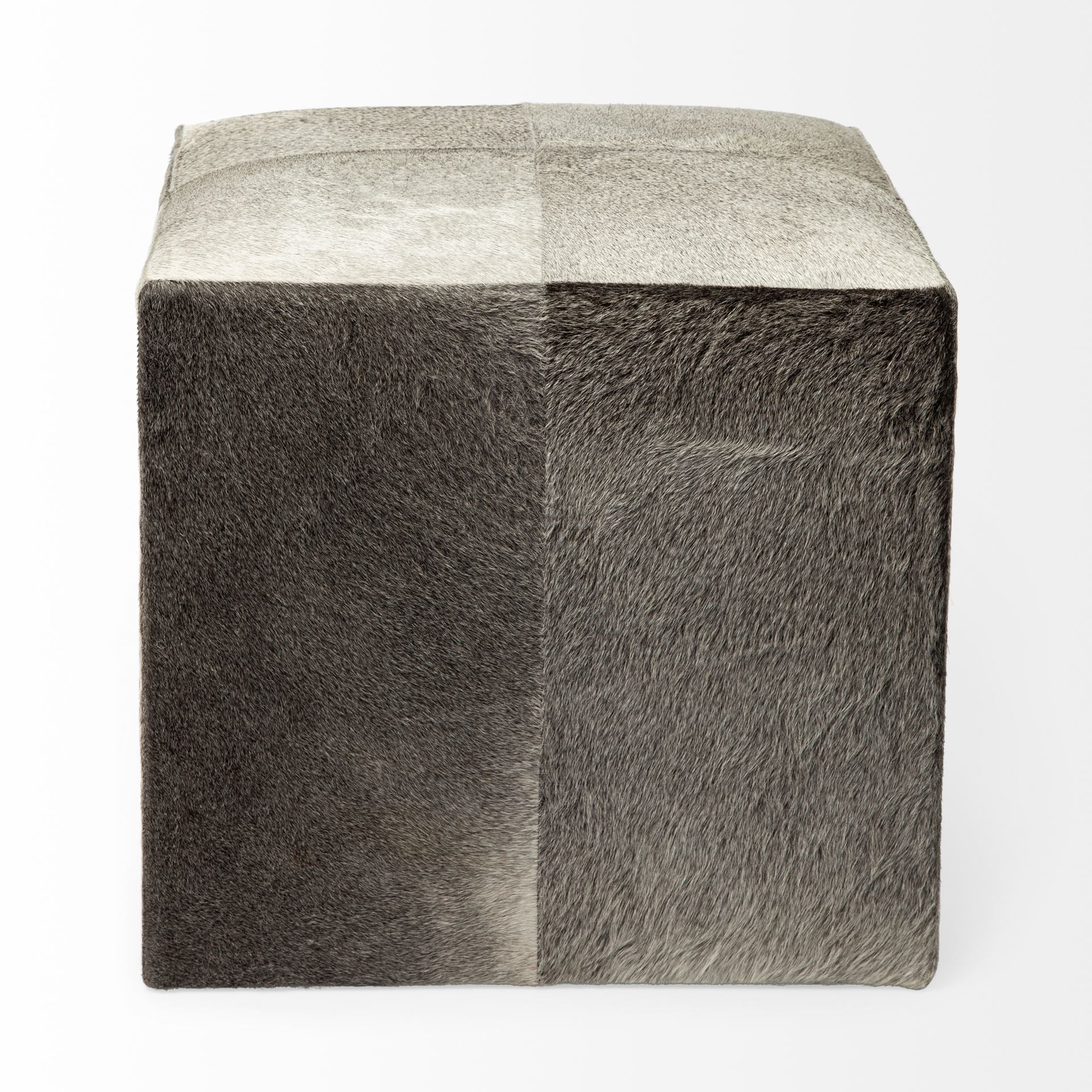 Mercana Zahavi 20" x 20" x 20" Leather Ottoman