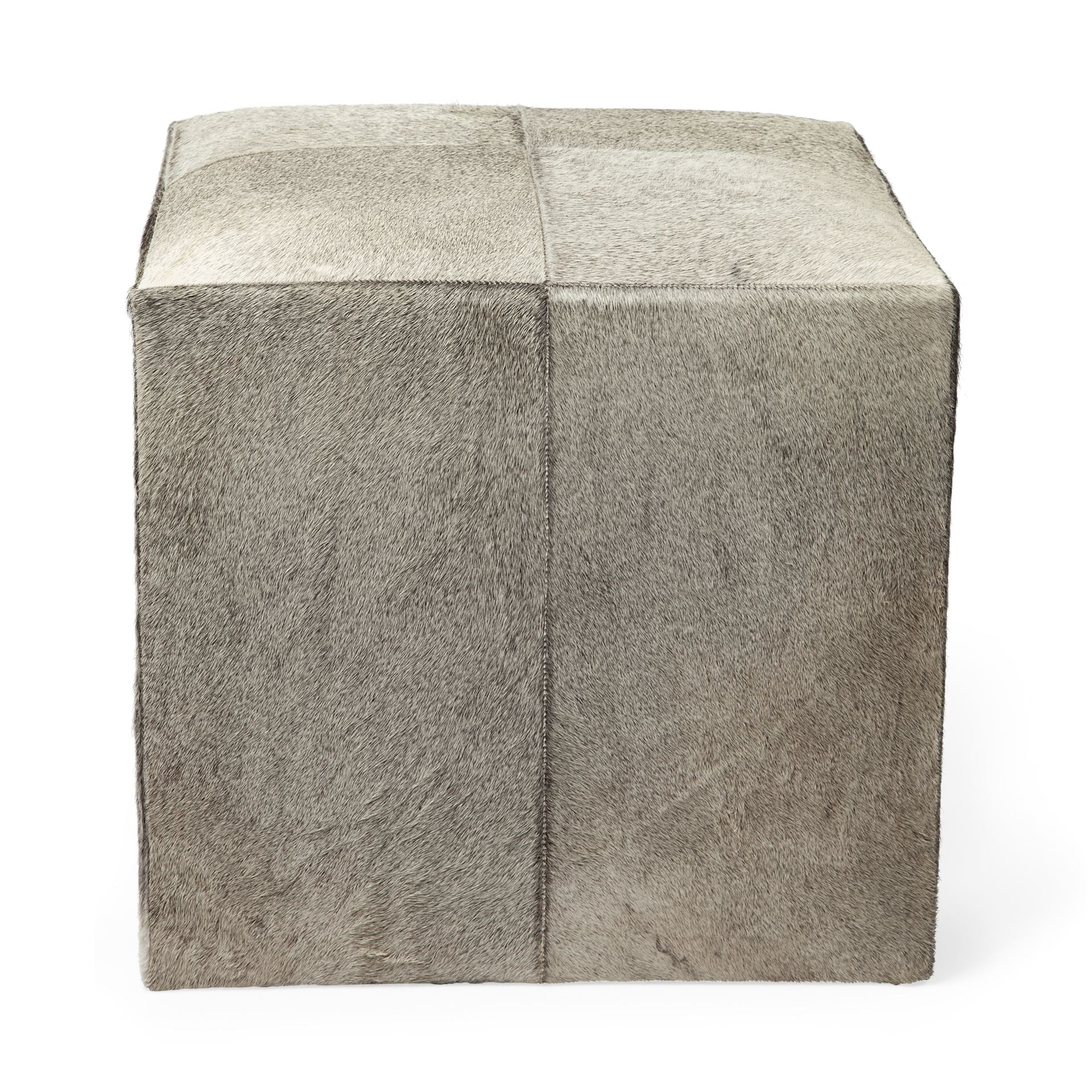 Mercana Zahavi 20" x 20" x 20" Leather Ottoman
