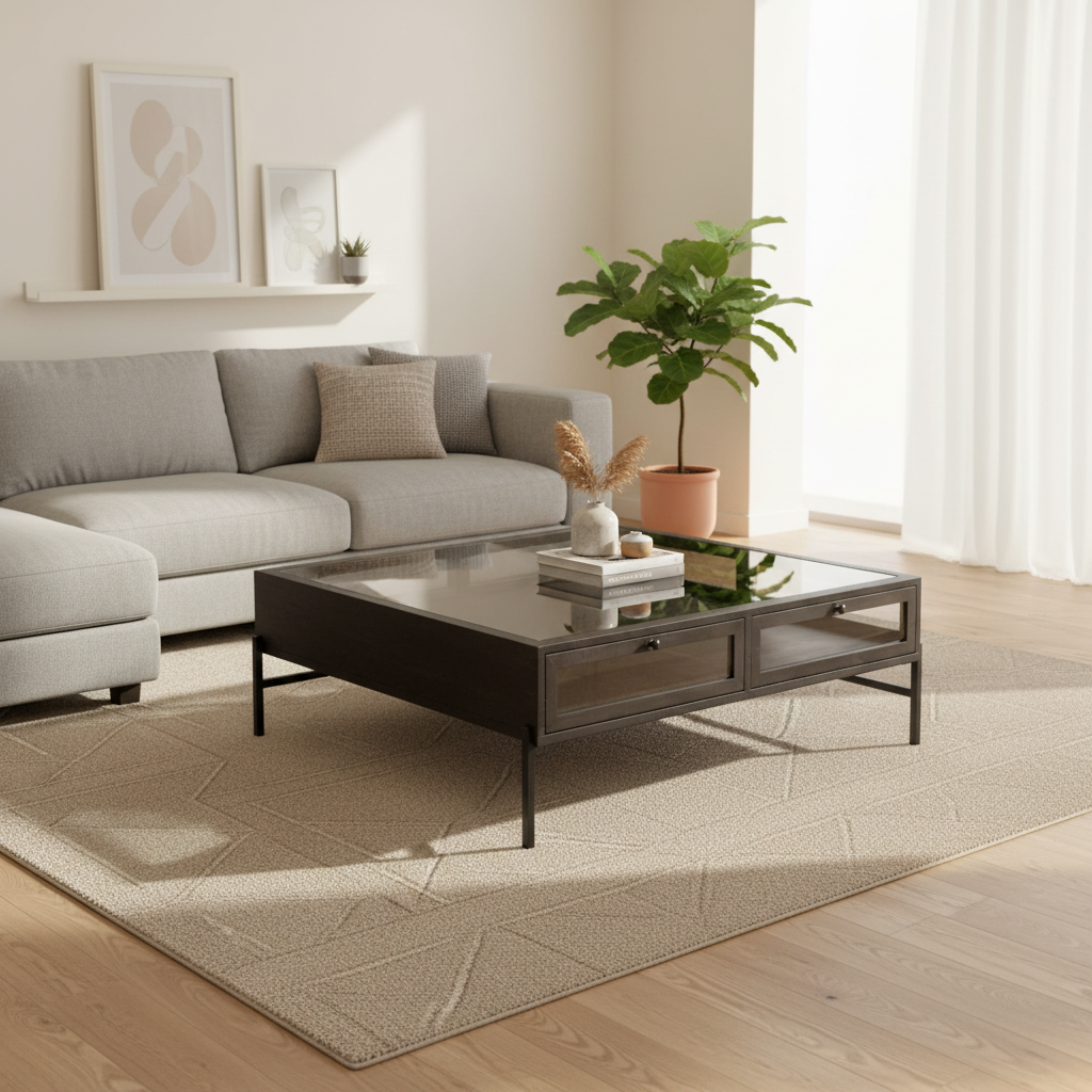 Mercana Arelius 43.5" x 43.5" x 15" Coffee Table