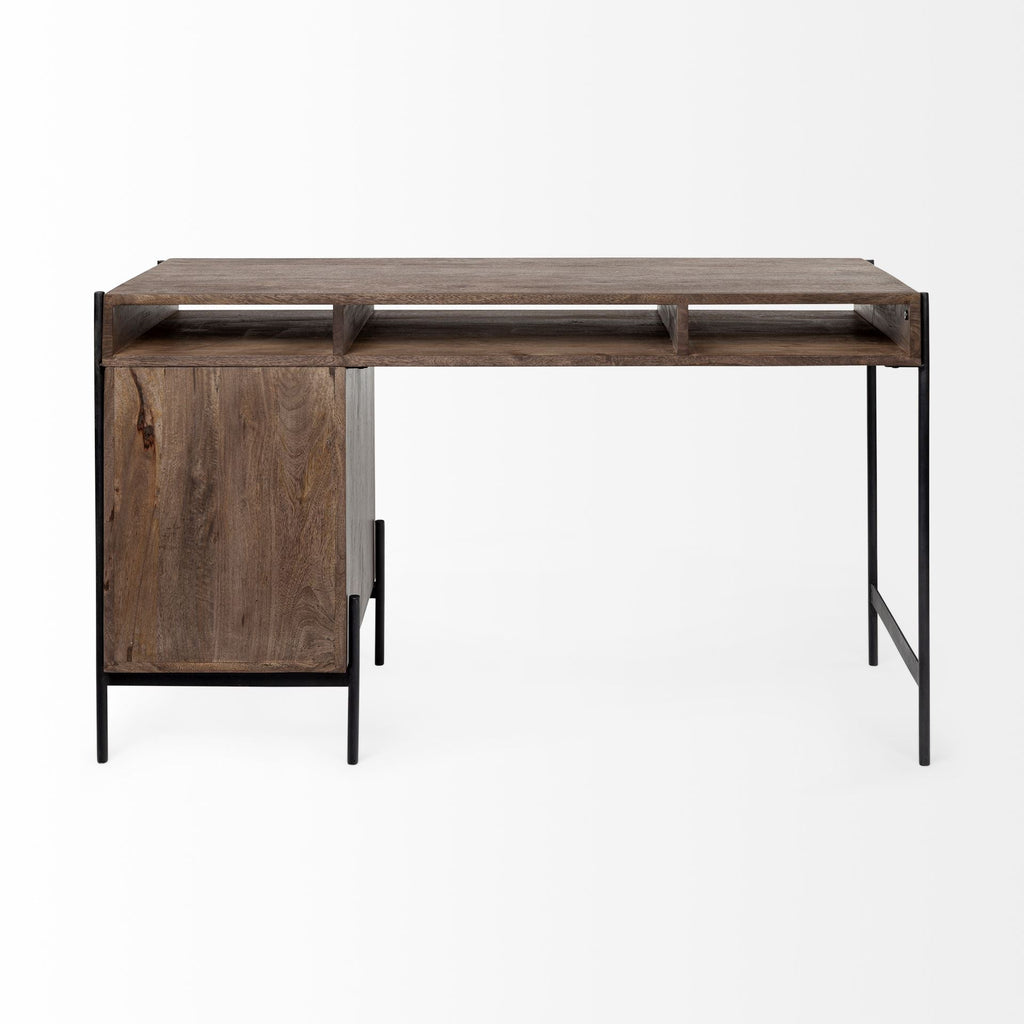 Mercana Glenn 55.5" x 22" x 31" Solid Wood Desk