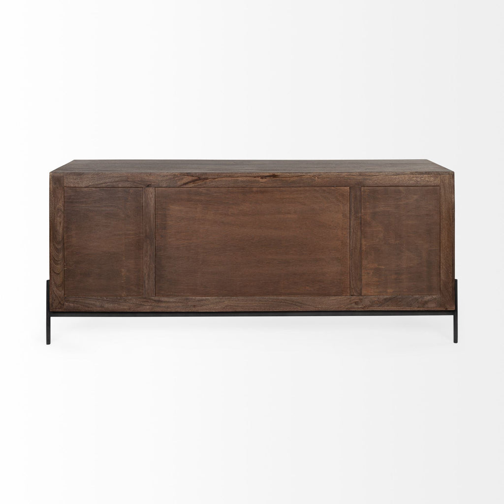 Mercana Glenn 71.5" x 18" x 30" Solid Wood Sideboard