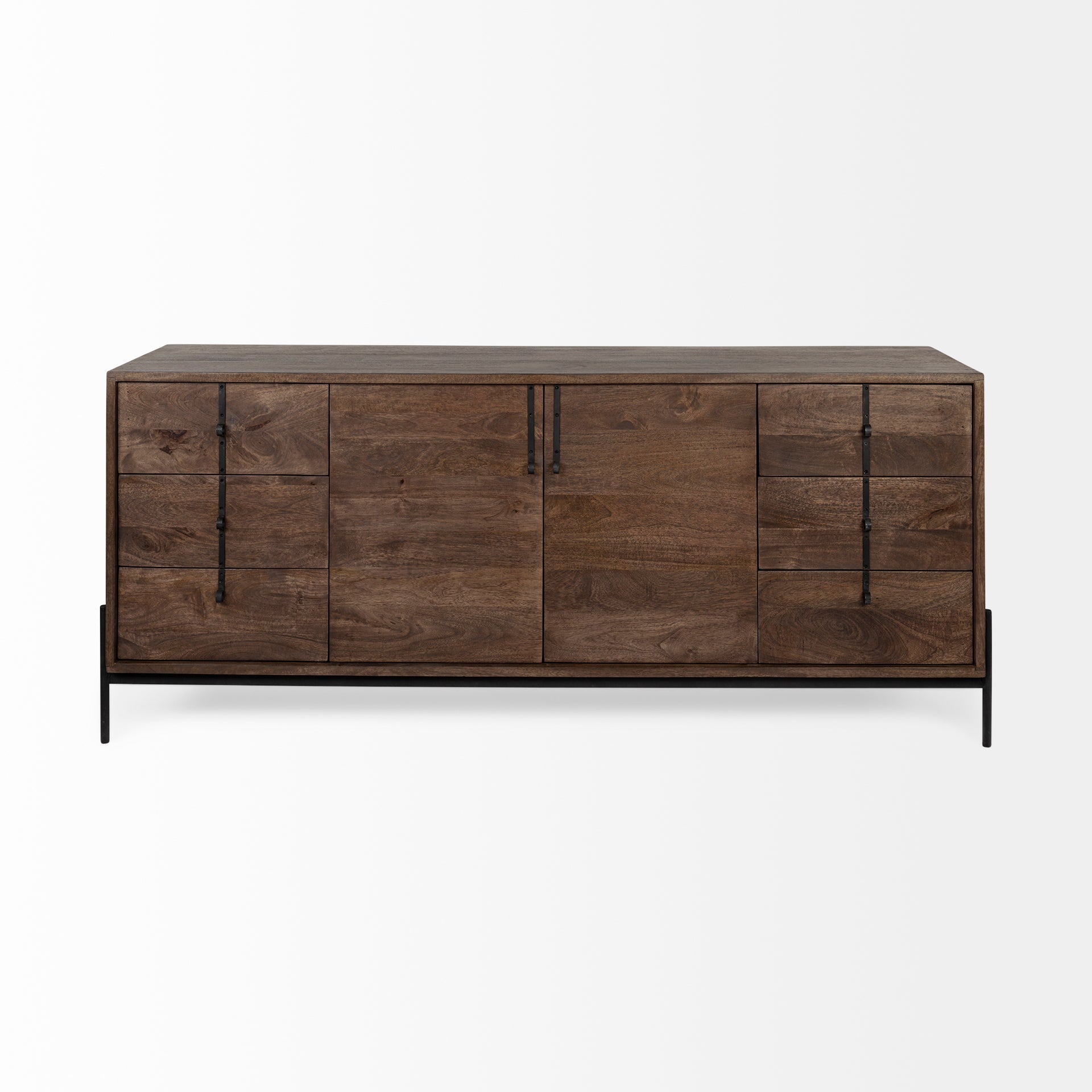 Mercana Glenn 71.5" x 18" x 30" Solid Wood Sideboard