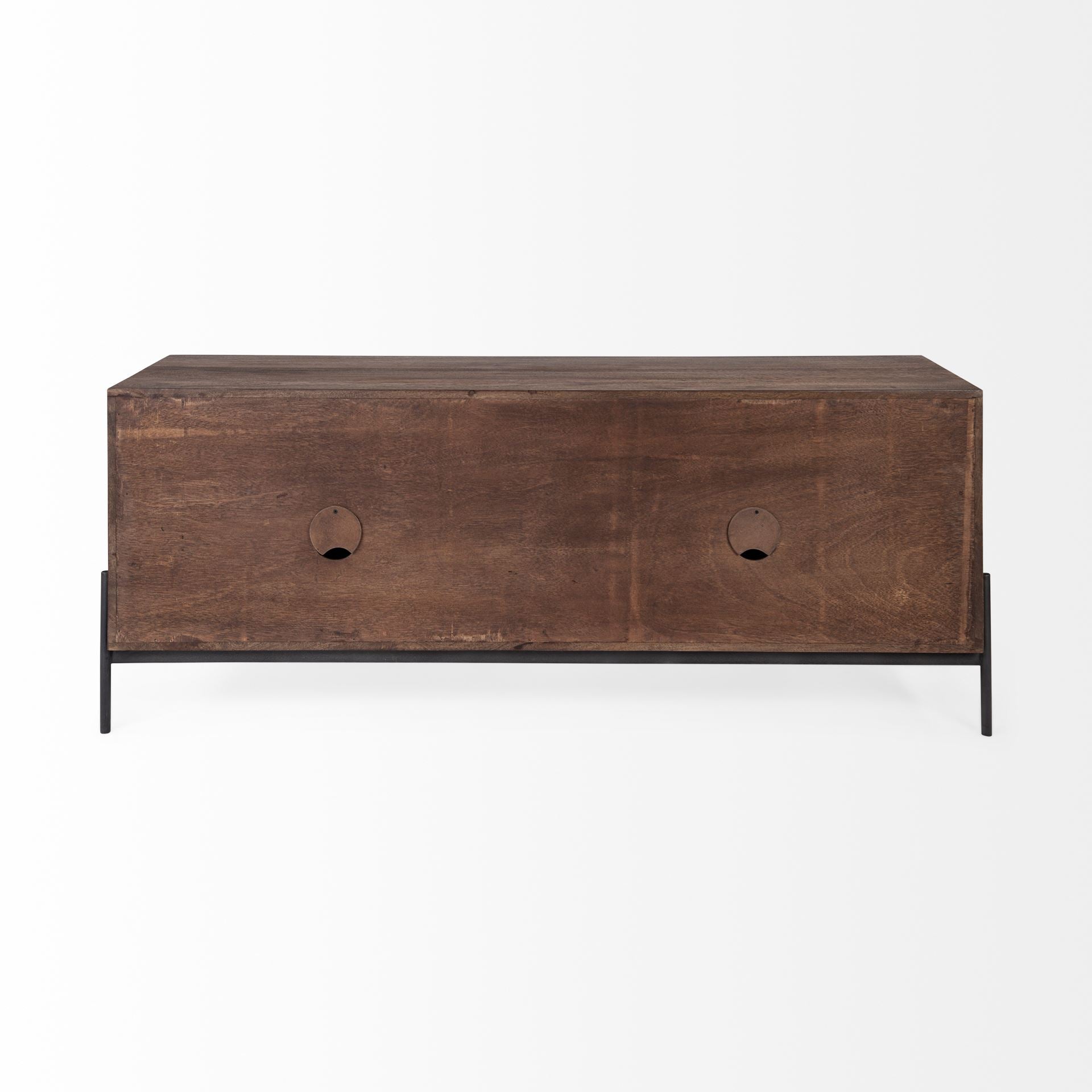 Mercana Glenn 61.5" x 18" x 24" Solid Wood Media Unit