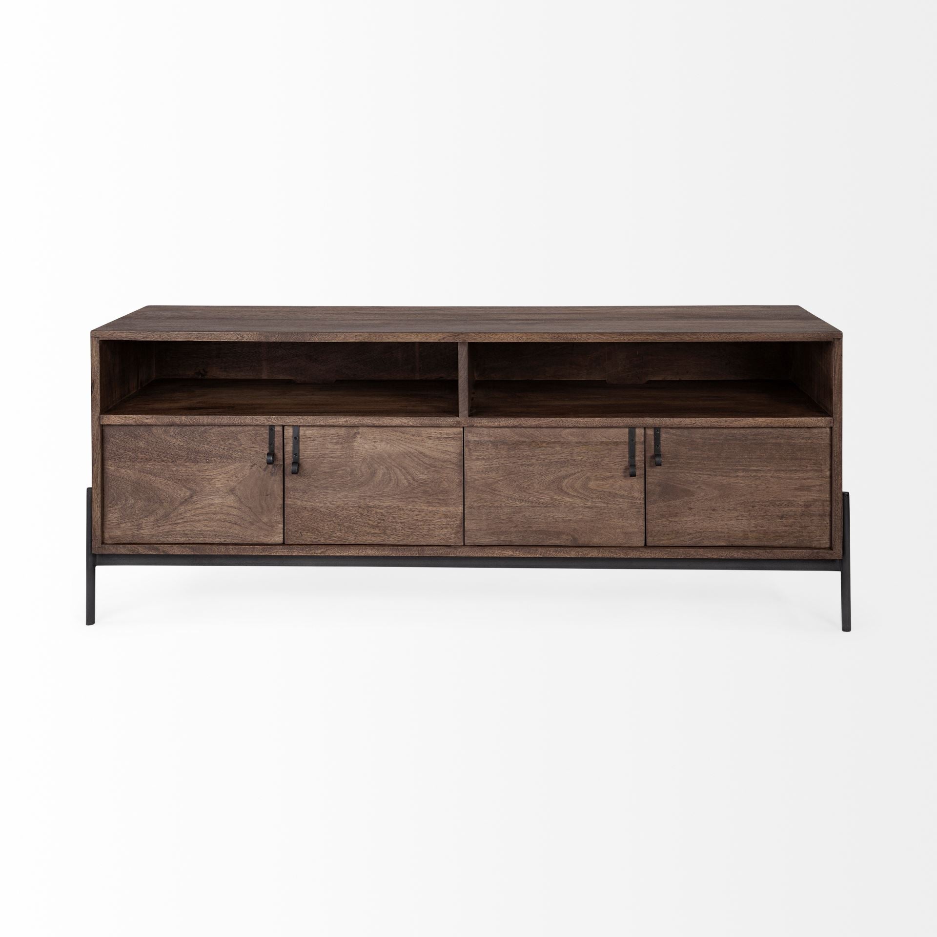 Mercana Glenn 61.5" x 18" x 24" Solid Wood Media Unit