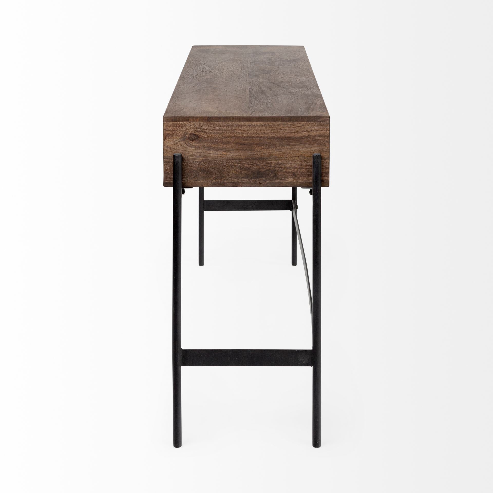 Mercana Glenn 55.5" x 14.5" x 30" Solid Wood Console Table