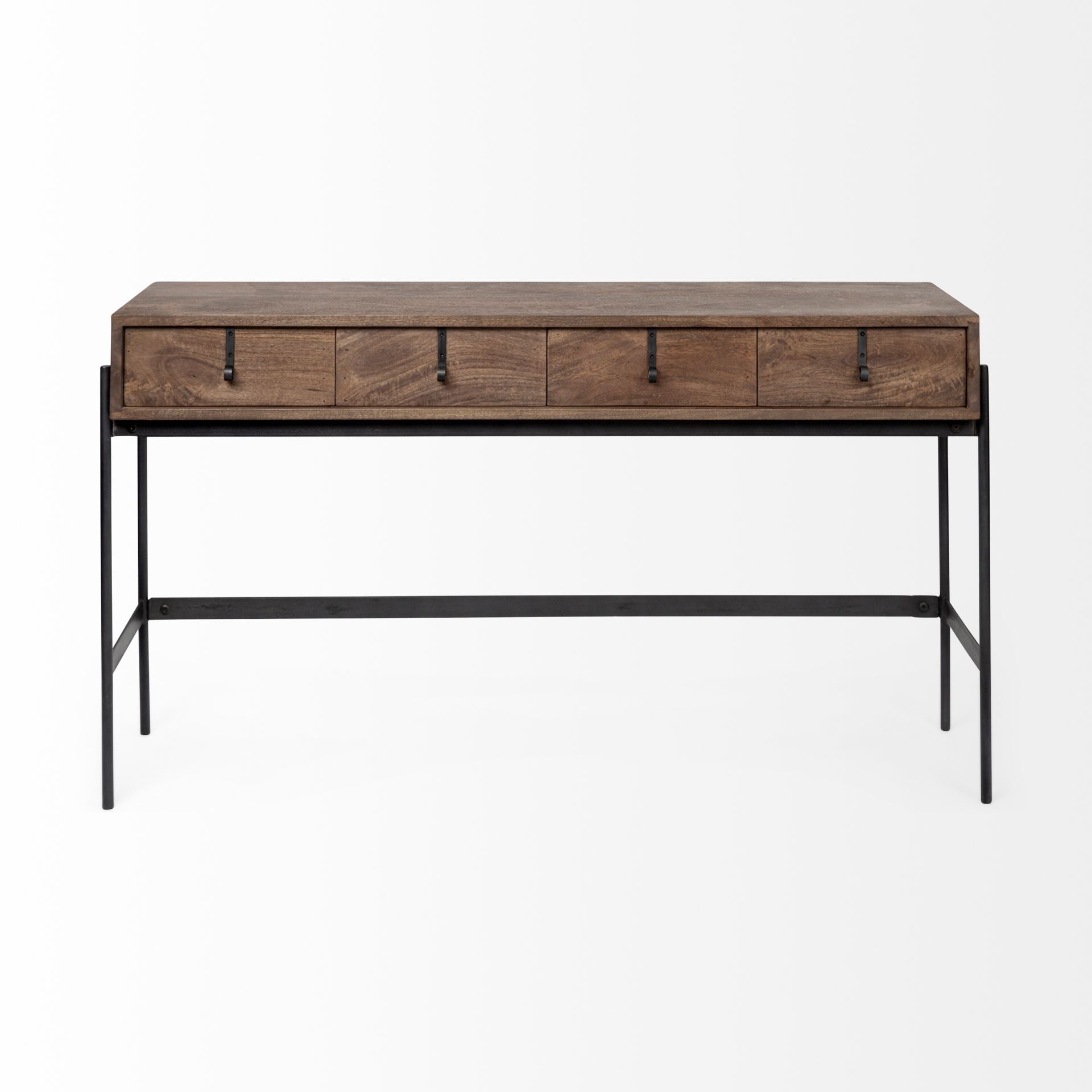 Mercana Glenn 55.5" x 14.5" x 30" Solid Wood Console Table