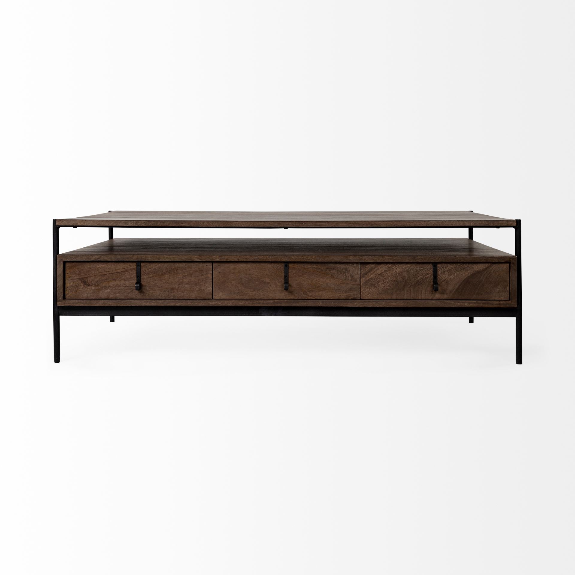 Mercana Glenn 55.8" x 30.5" x 17" Solid Wood Coffee Table