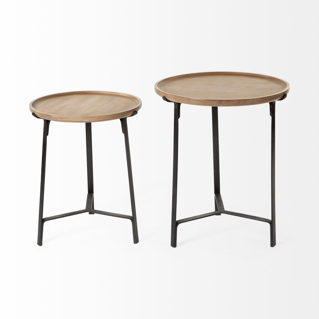 Mercana Helios 20" x 20" x 24" Metal Side Table