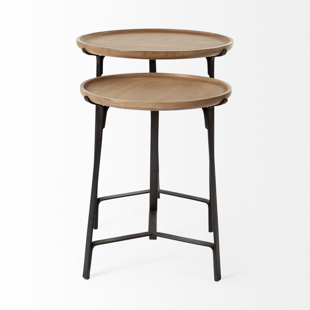 Mercana Helios 20" x 20" x 24" Metal Side Table