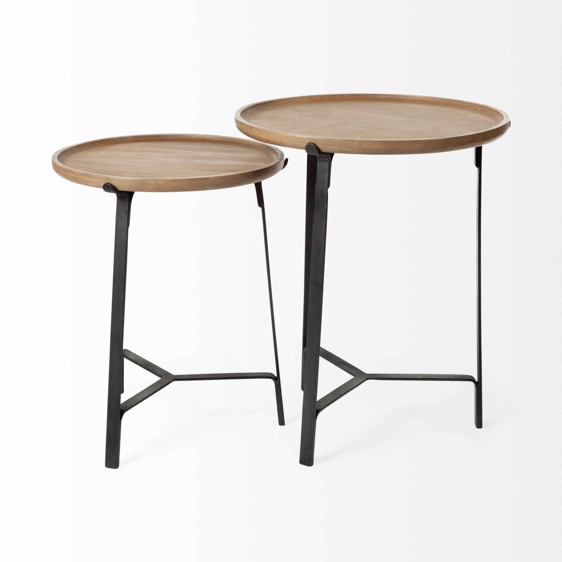 Mercana Helios 20" x 20" x 24" Metal Side Table