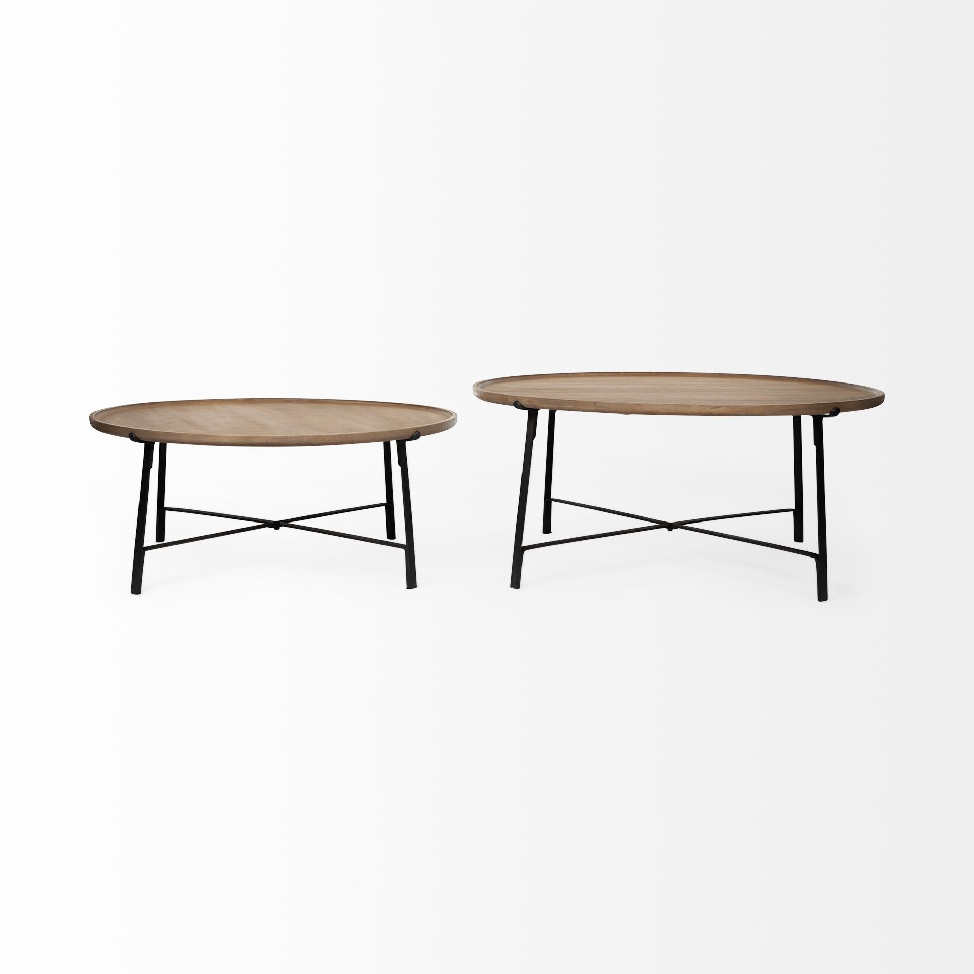 Mercana Helios 41" x 41" x 18" Solid Wood Coffee Table
