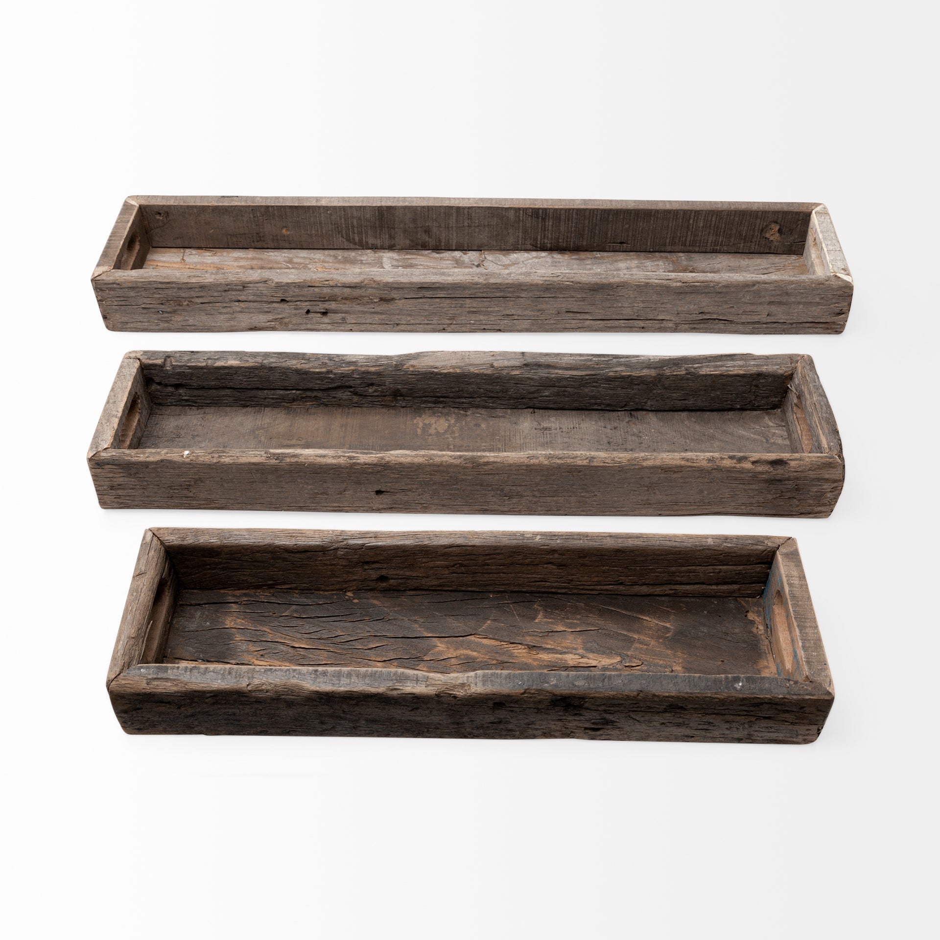 Mercana Vernon 36" x 7" x 3" Solid + Manufactured Wood Tray