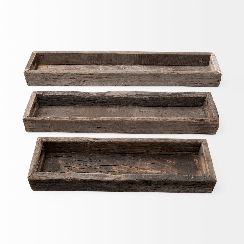 Mercana Vernon 24" x 7" x 3" Wood Tray