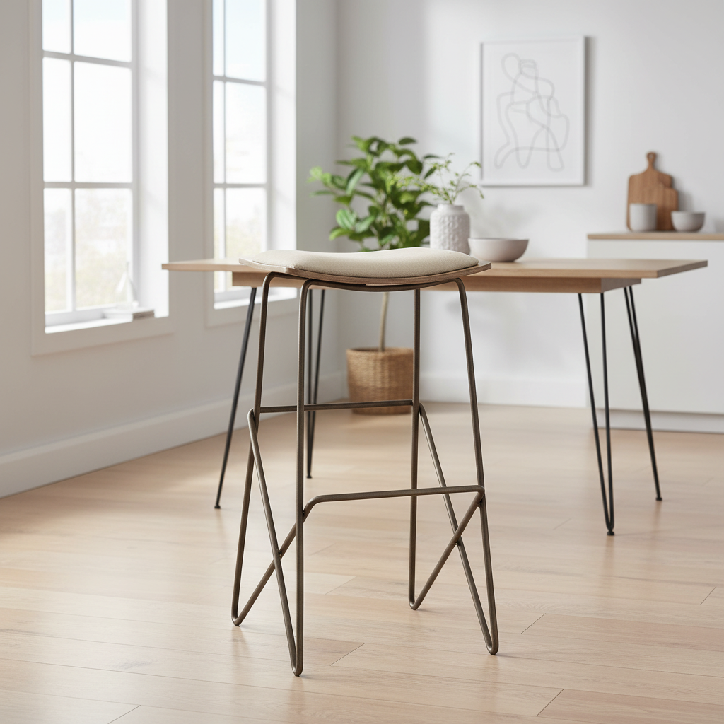 Mercana Katniss 16" x 16" x 30" Metal Stool