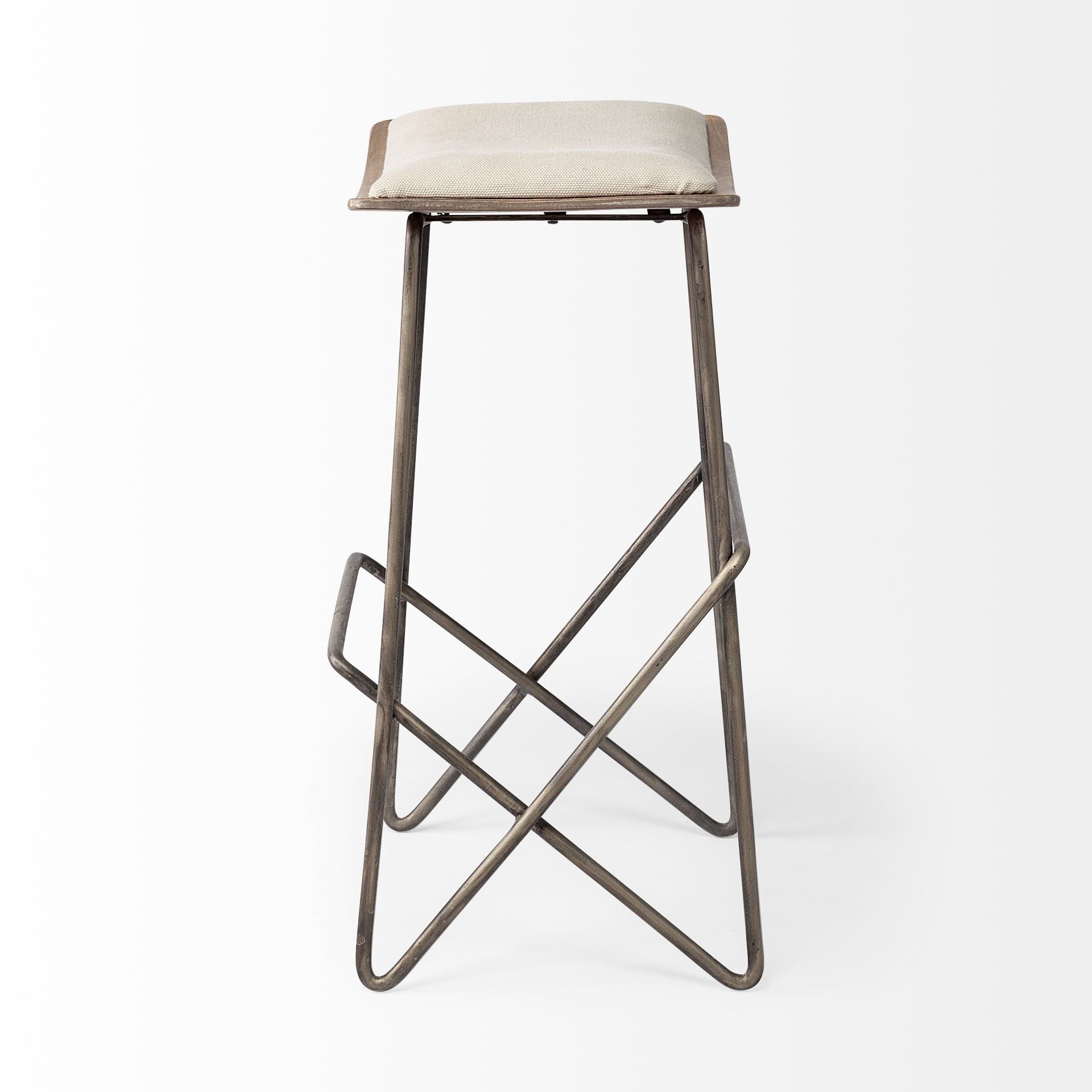 Mercana Katniss 16" x 16" x 26" Metal Stool