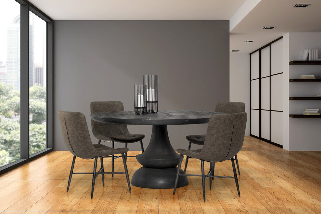 Mercana Crossman 60" x 60" x 30" Solid Wood Dining Table