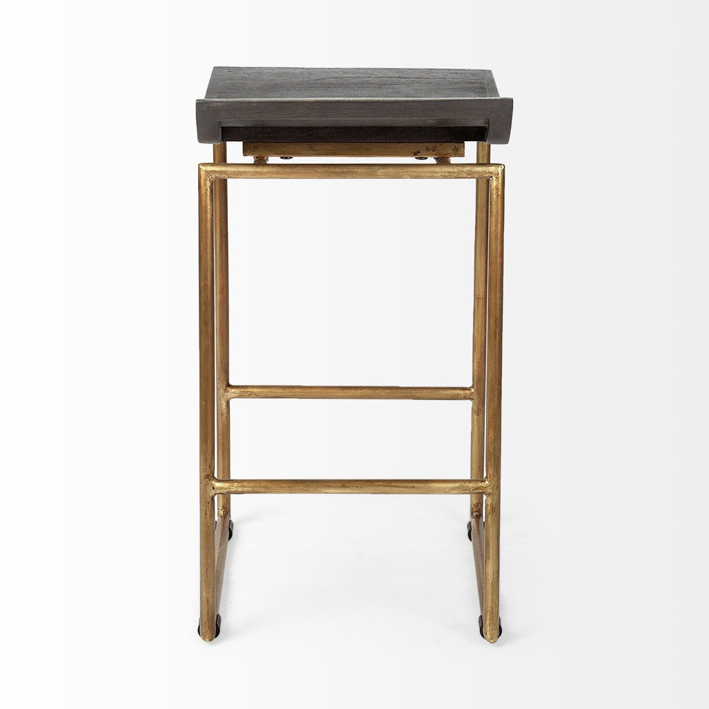 Mercana Givens 14" x 15.5" x 26" Solid Wood Counter Stool