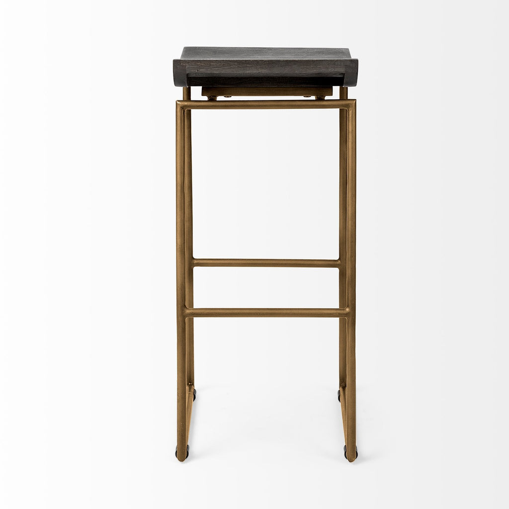 Mercana Givens 14" x 15.5" x 32" Metal Bar Stool