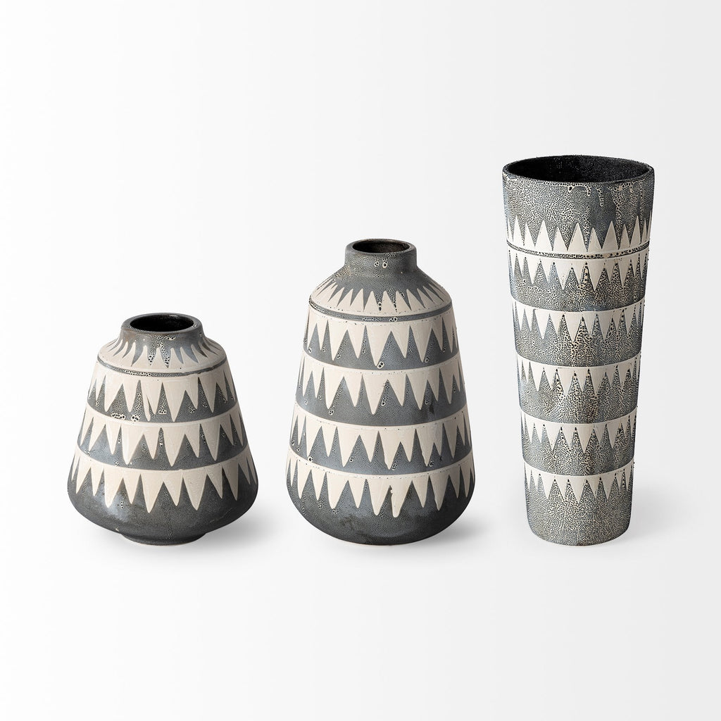 Mercana Delaney 6.7" x 6.7" x 10" Ceramic Vase