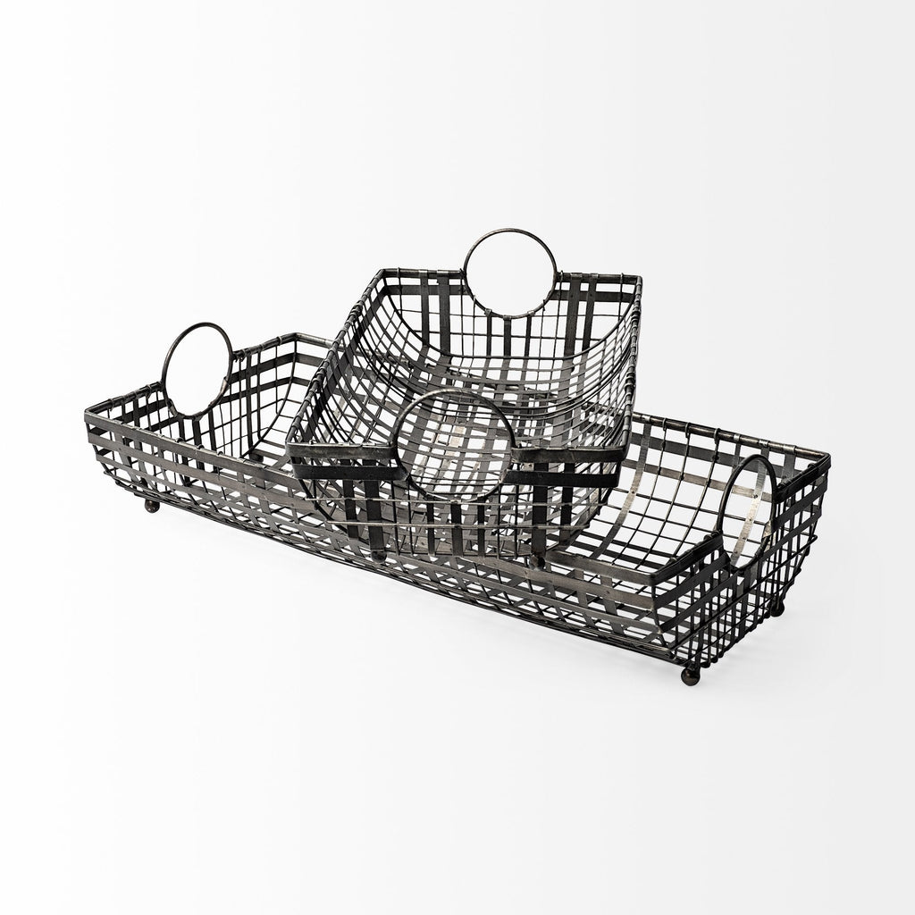 Mercana Kenneth 23.6" x 11.8" x 6.5" Basket