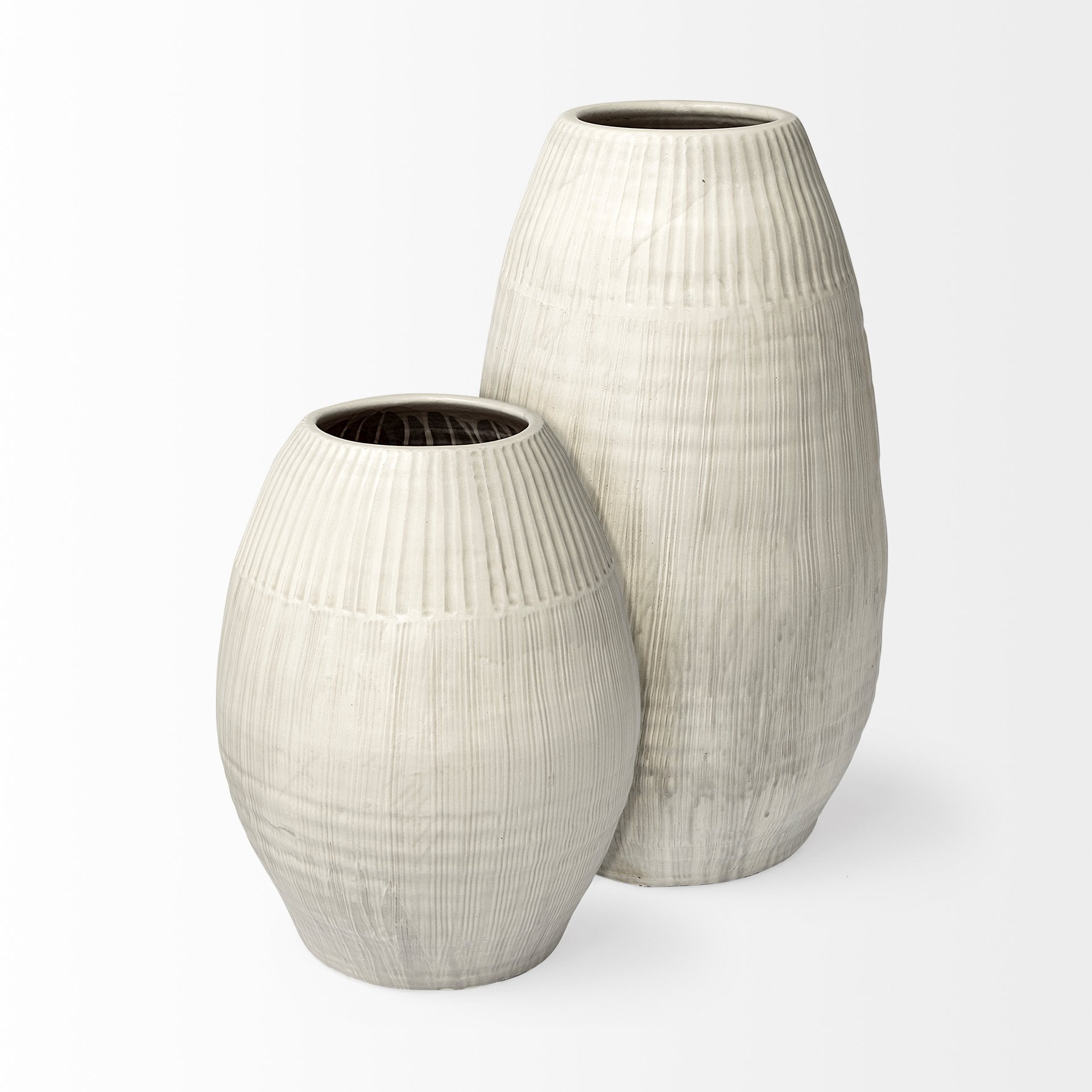 Mercana Reyan 15.7" x 15.7" x 21.3" Ceramic Floor Vase