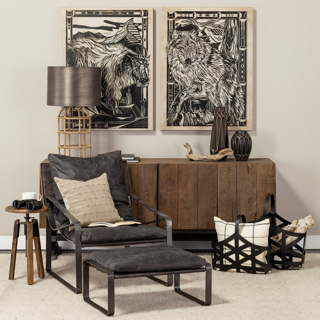 Mercana Hornet 27.2" x 36.6" x 34.3" Fabric Side Chair