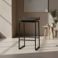 Mercana Givens 14" x 15.5" x 25.8" Metal Stool