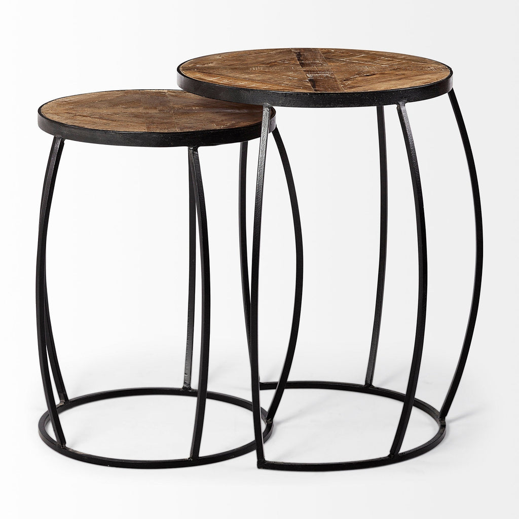 Mercana Clapp 23" x 21.5" x 26" Metal Side Table