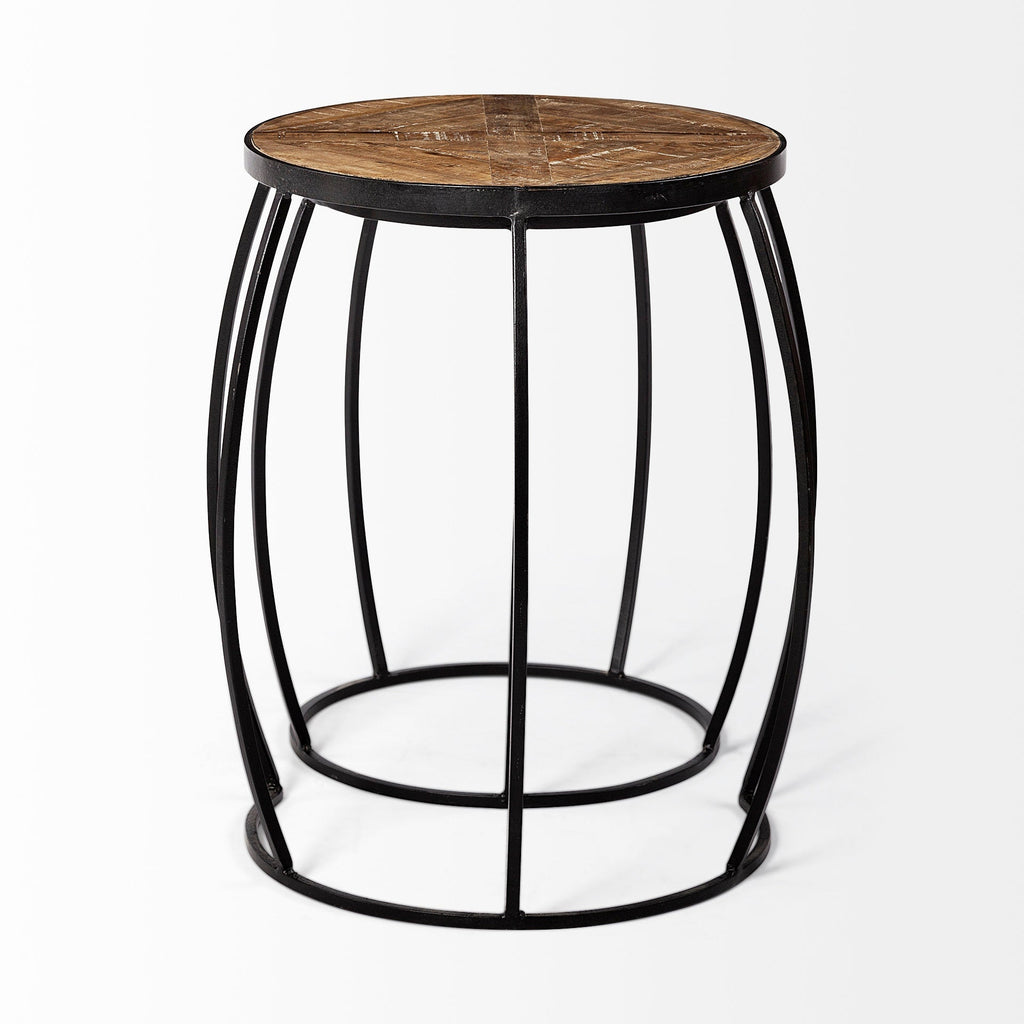 Mercana Clapp 23" x 21.5" x 26" Metal Side Table