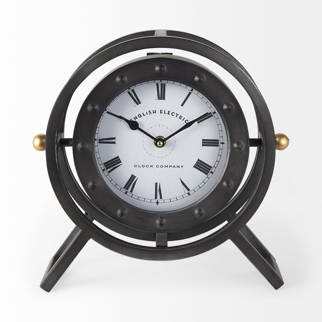 Mercana Gaston 11.8" x 3.1" x 11.4" Table Clock