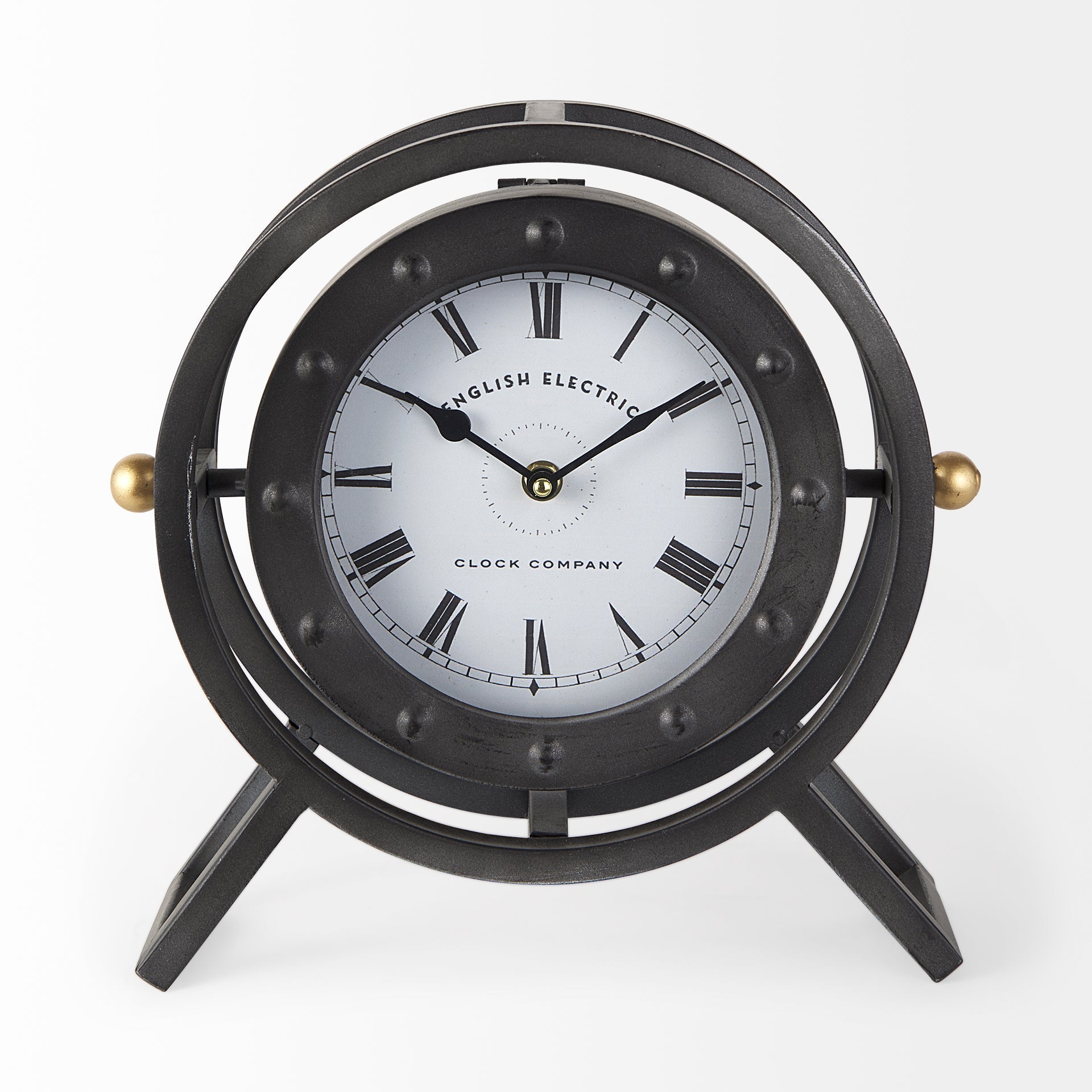 Mercana Gaston 11.8" x 3.1" x 11.4" Table Clock