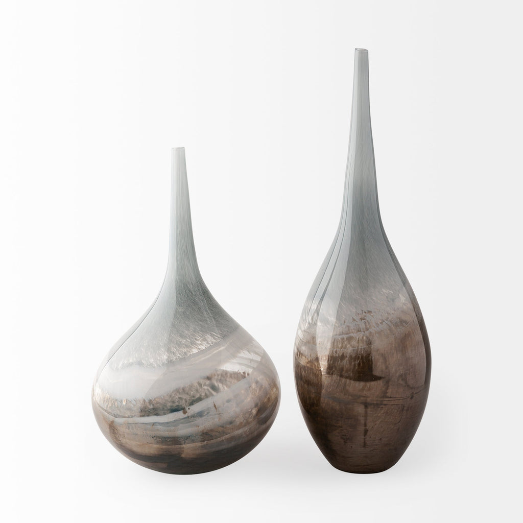 Mercana Erie 6.7" x 6.7" x 20.9" Glass Vase