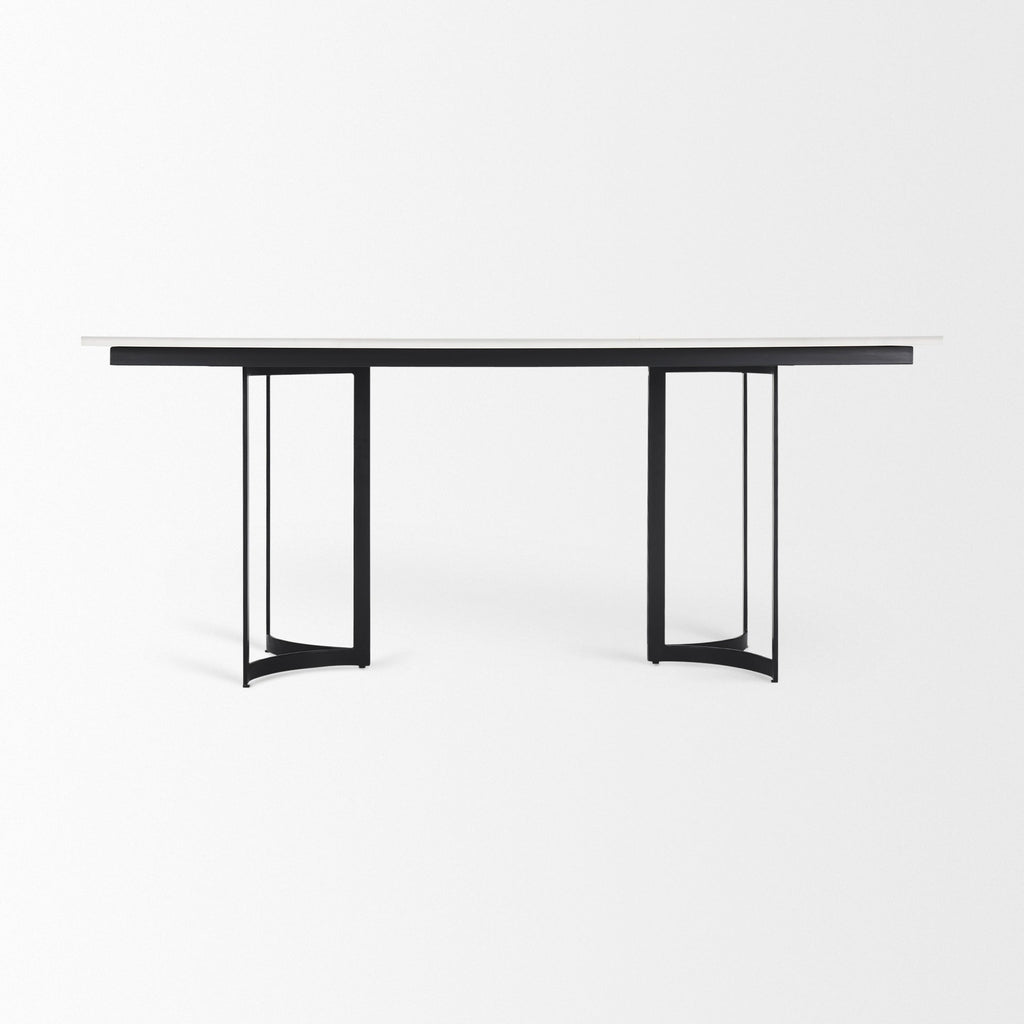 Mercana Tanner 71" x 35" x 30" Metal Dining Table