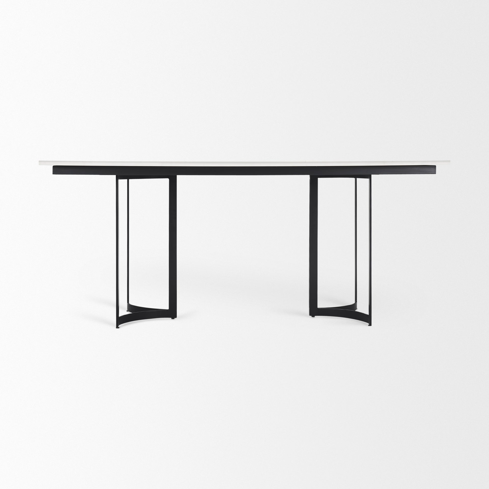 Mercana Tanner 71" x 35" x 30" Metal Dining Table