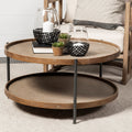 Mercana Kade 33.1" x 33.1" x 17.3" Metal Coffee Table