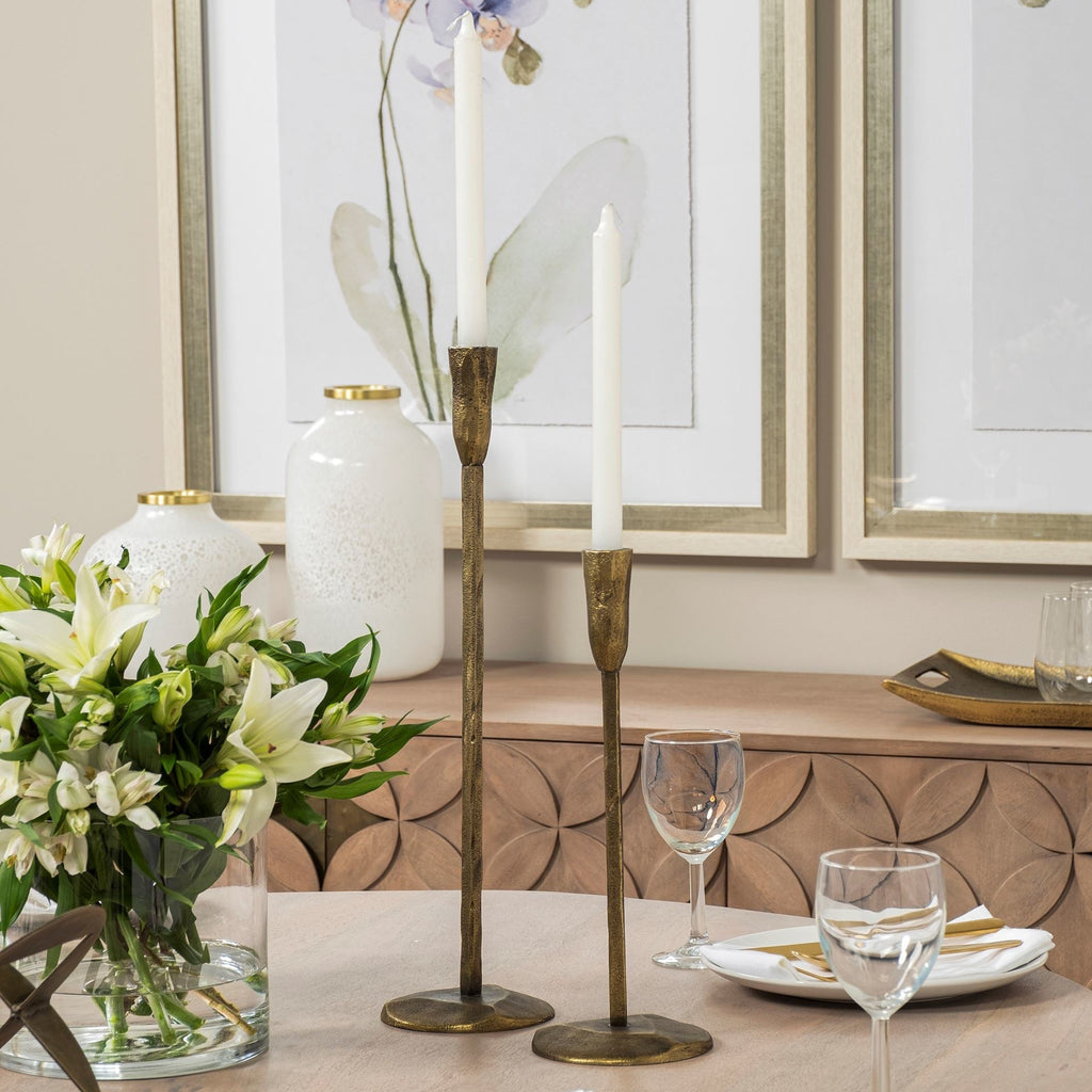 Mercana Levit 5" x 5" x 14" Metal Candle Holder