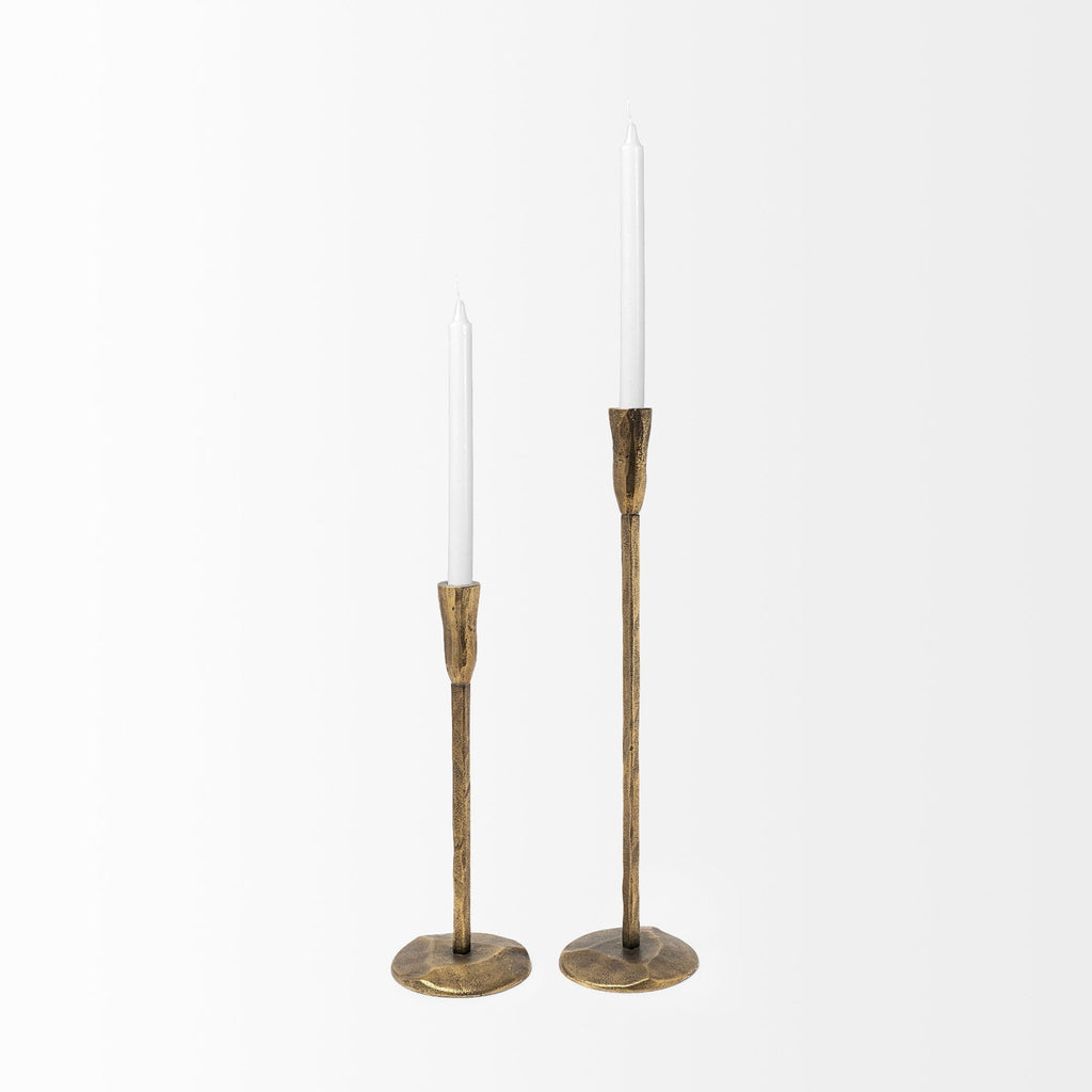 Mercana Levit 5" x 5" x 20" Metal Candle Holder