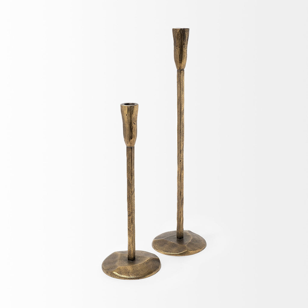Mercana Levit 5" x 5" x 20" Metal Candle Holder
