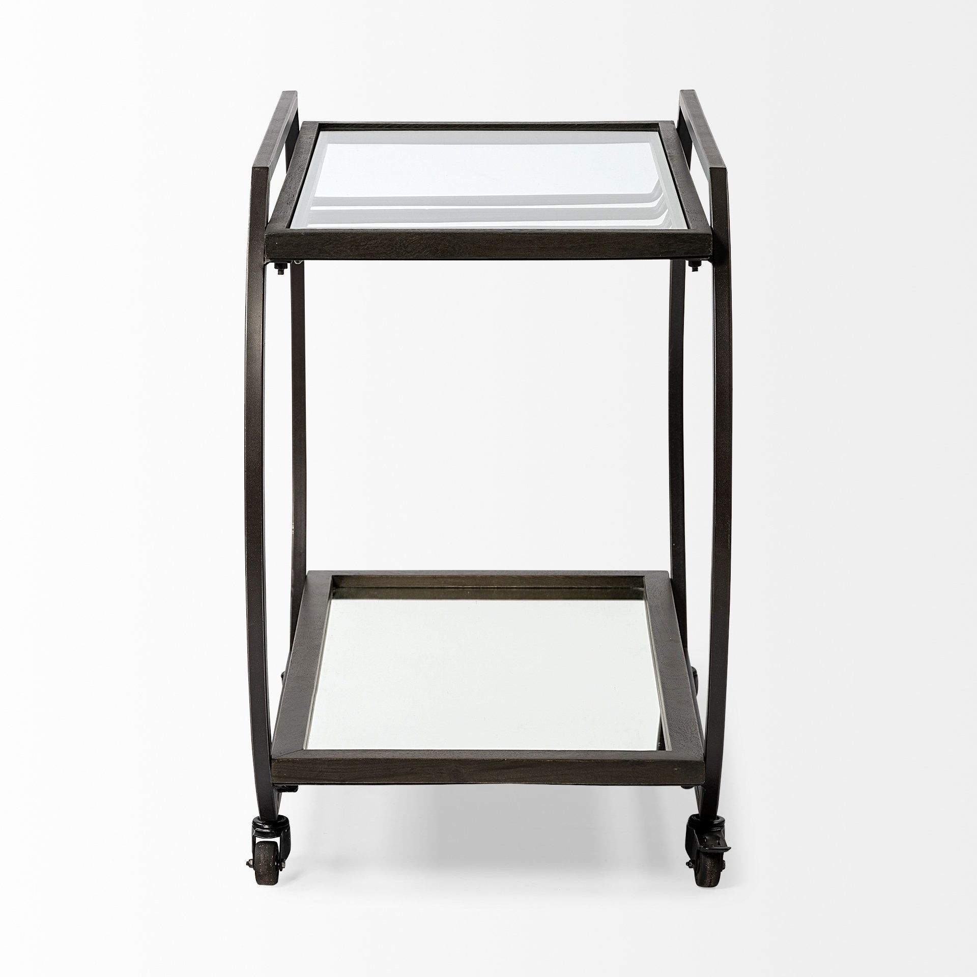 Mercana Chriselle 38" x 18.5" x 32.5" Bar Cart