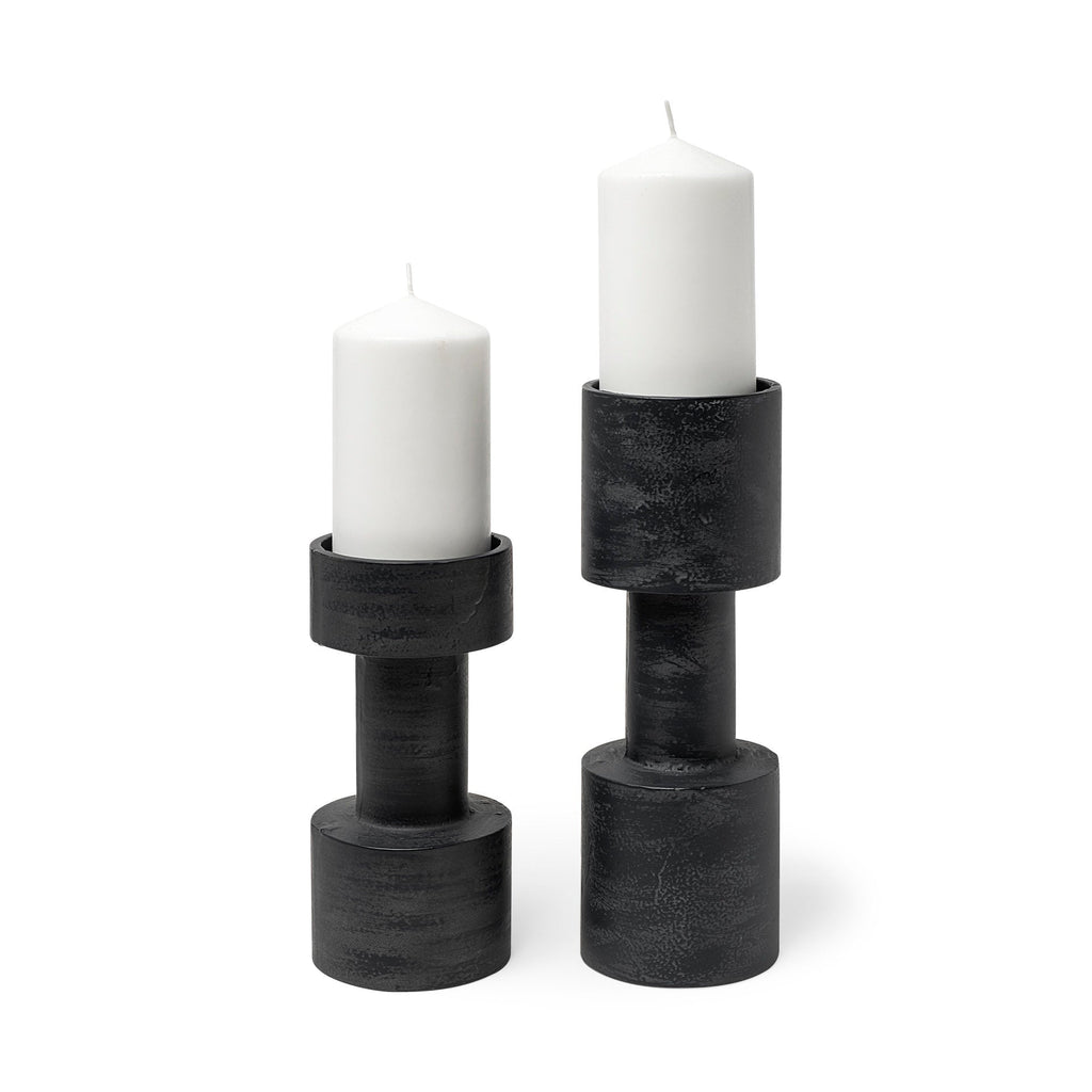 Mercana Bolton 3.9" x 3.9" x 10.6" Metal Candle Holder