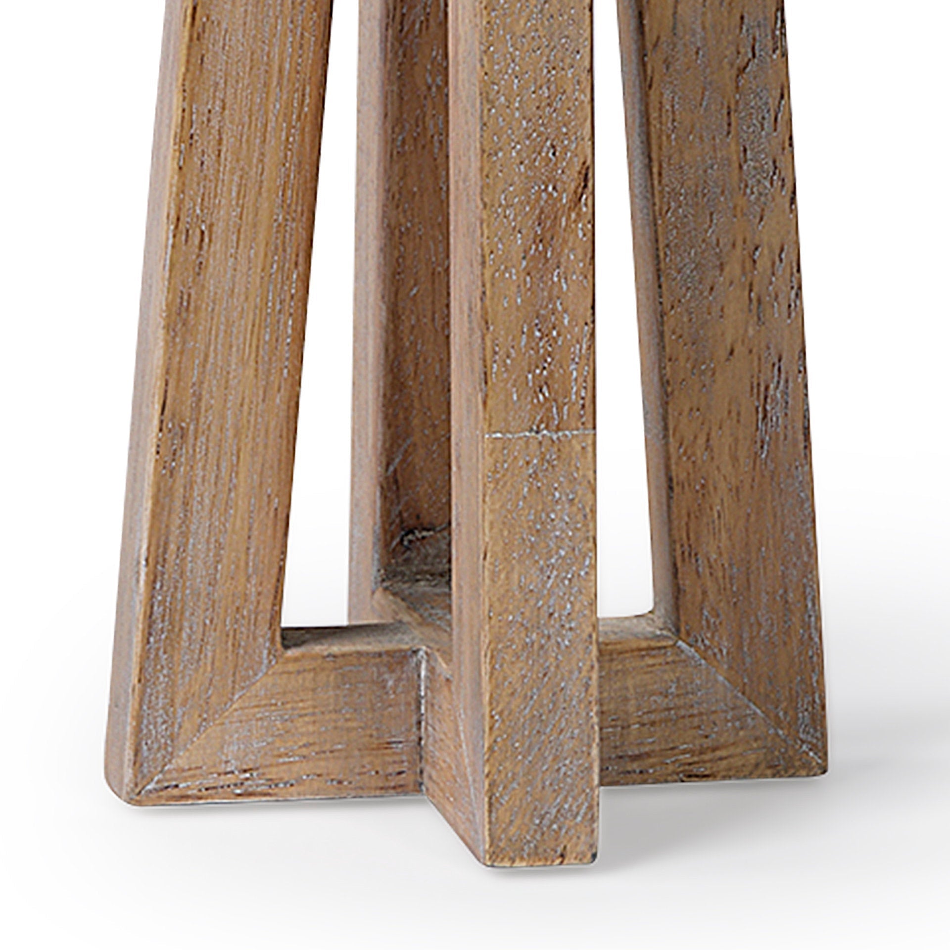 Mercana Astra 4.3" x 4.3" x 9.1" Solid Wood Candle Holder