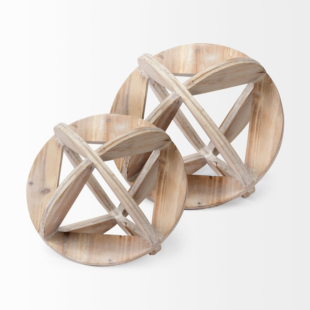 Mercana Bellatrix 7" x 7" x 7" Solid Wood Decorative Object