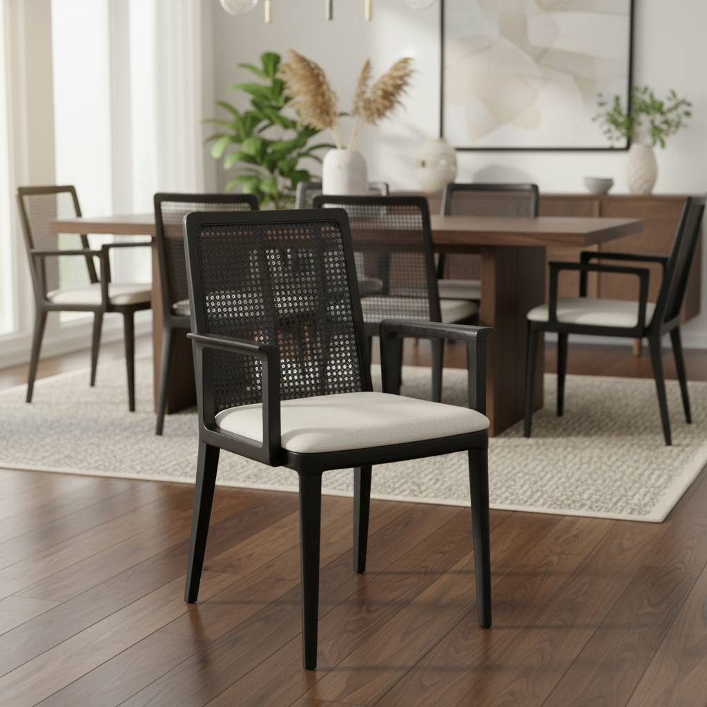 Mercana Clara 22.6" x 23.8" x 33.9" Solid Wood Dining Chair