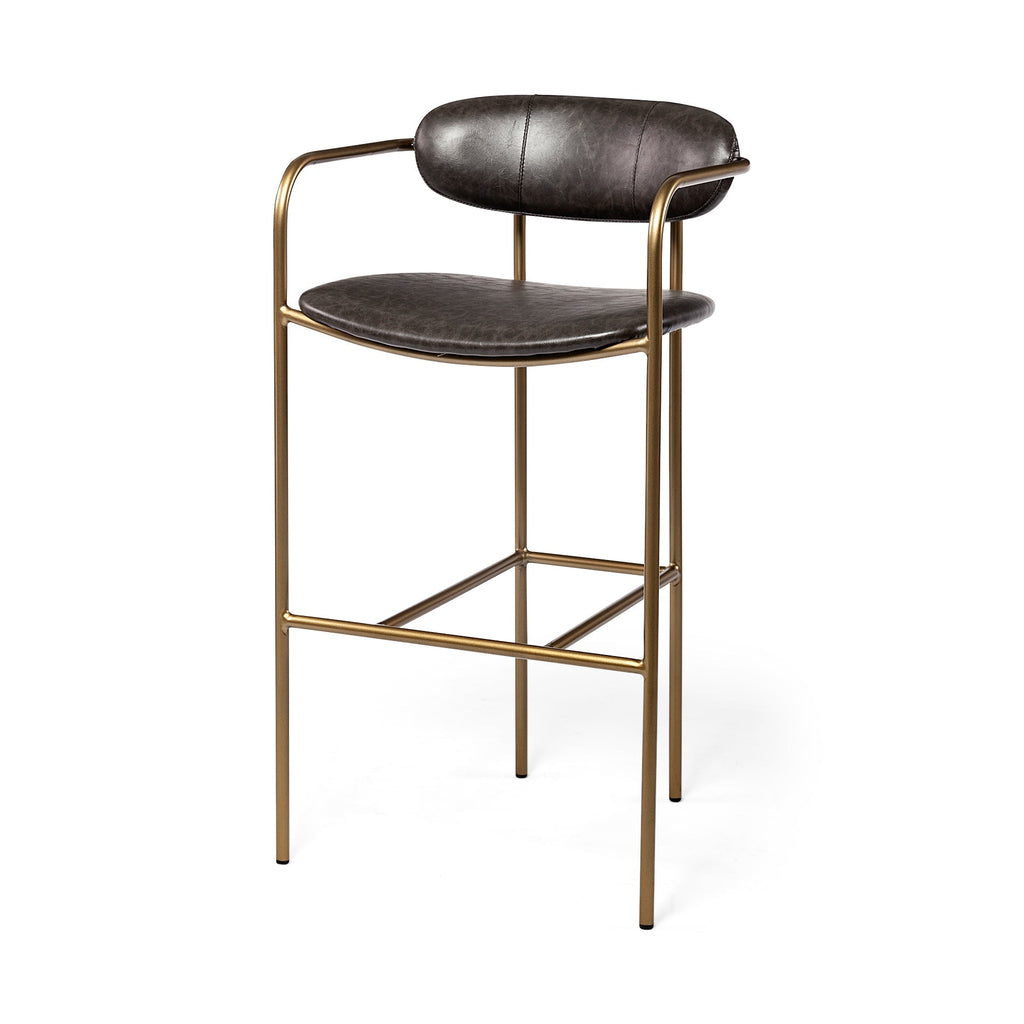 Mercana Parker 21.3" x 20.9" x 40" Metal Stool
