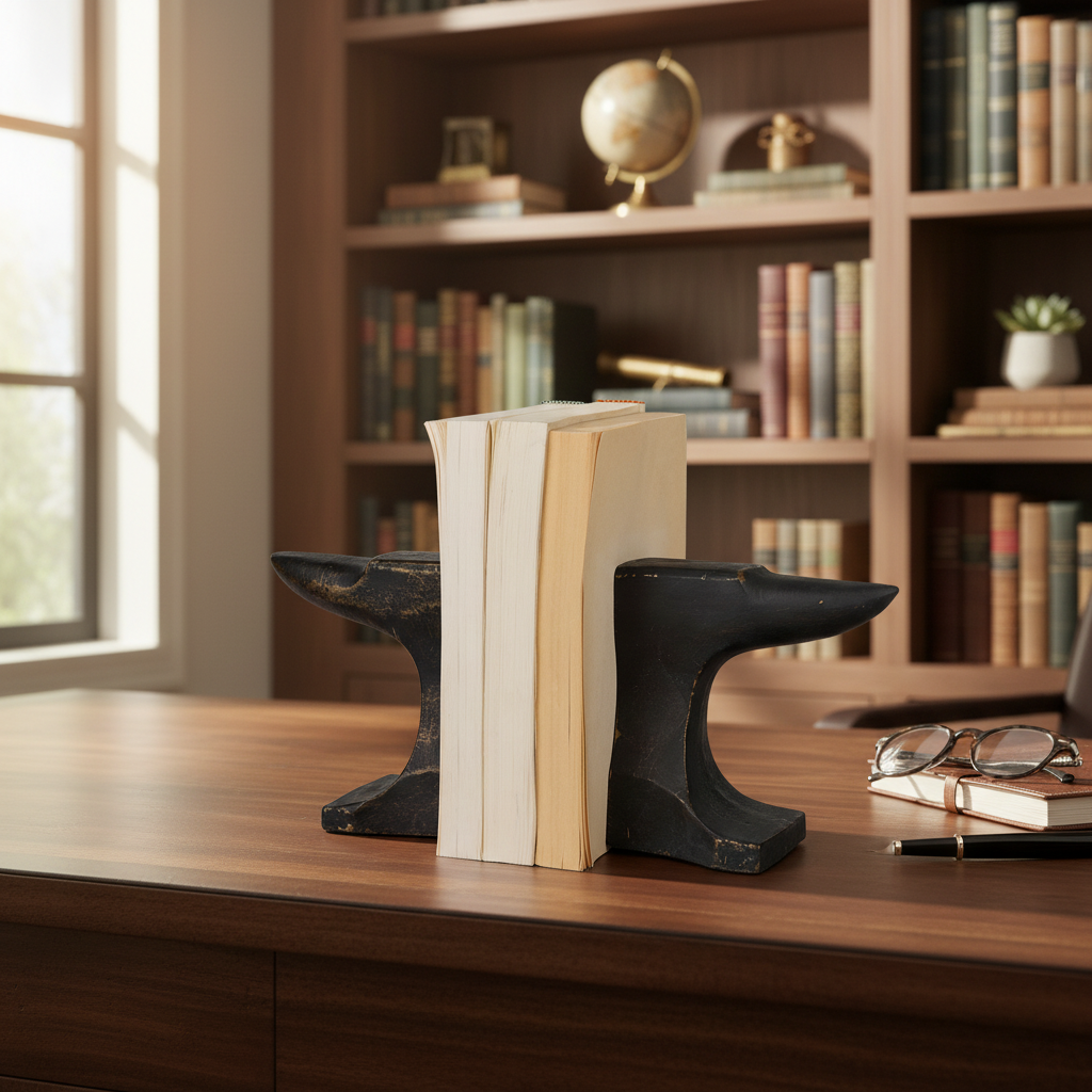 Mercana Anvilia 11.8" x 3.5" x 6.3" Bookend