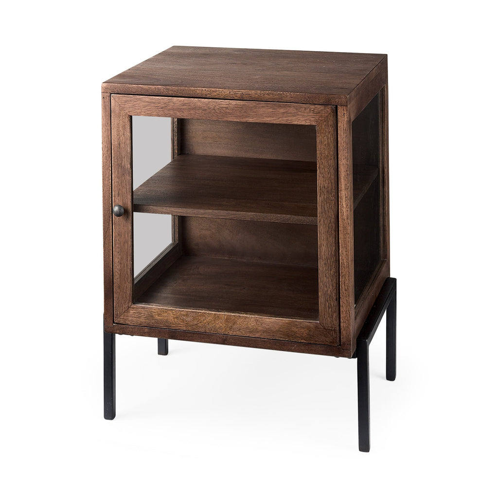 Mercana Arelius 20" x 18.8" x 26" Solid Wood Side Table