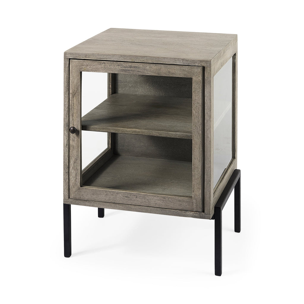 Mercana Arelius 20" x 18.8" x 26" Solid Wood Side Table