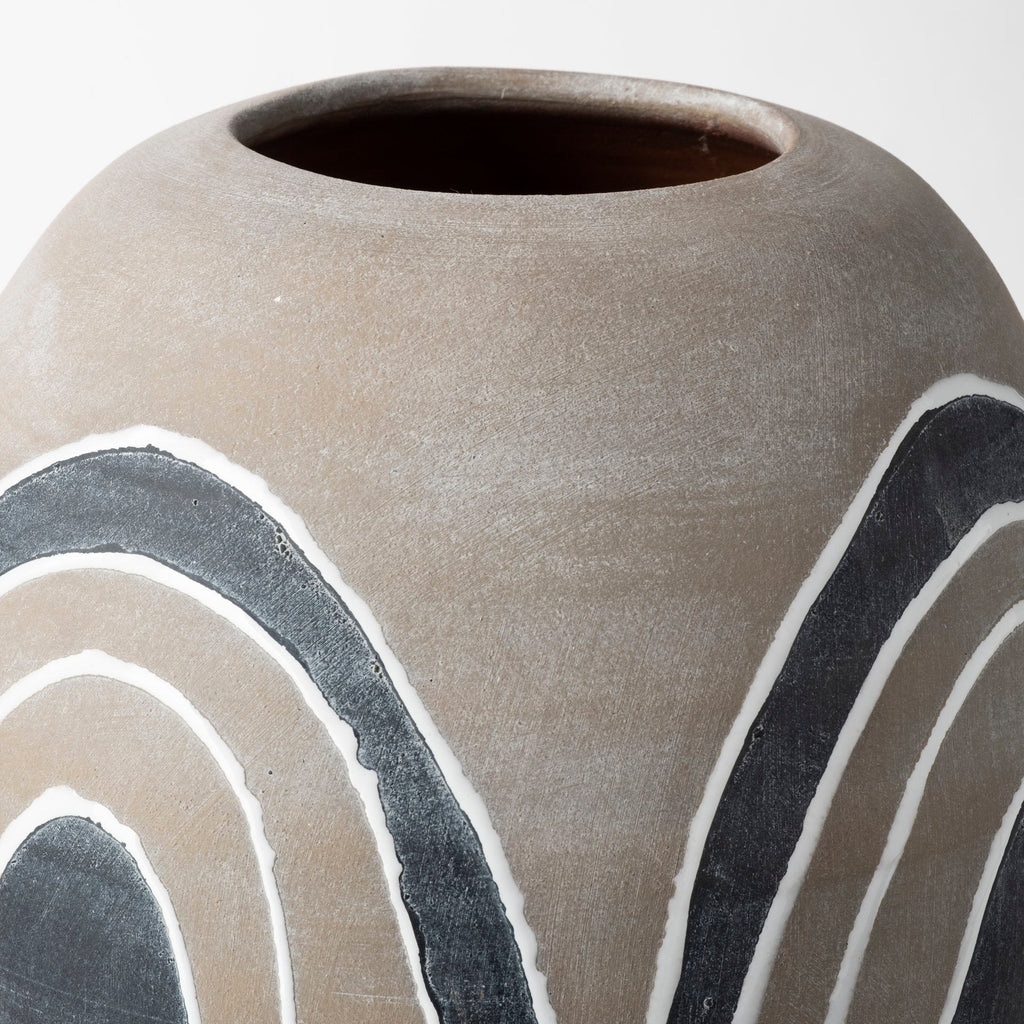 Mercana Cove 10.2" x 10.2" x 9.6" Ceramic Vase