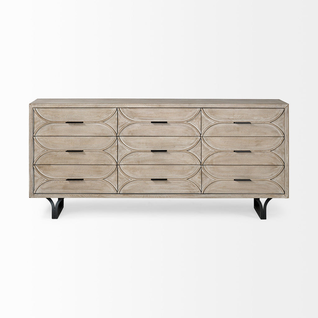 Mercana Giselle 70.1" x 15.9" x 31.9" Solid + Manufactured Wood Sideboard